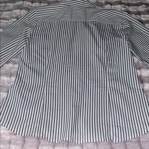 Covington Women’s Striped Blouse Black and White Classic Design Size MP - Picture 9 of 14